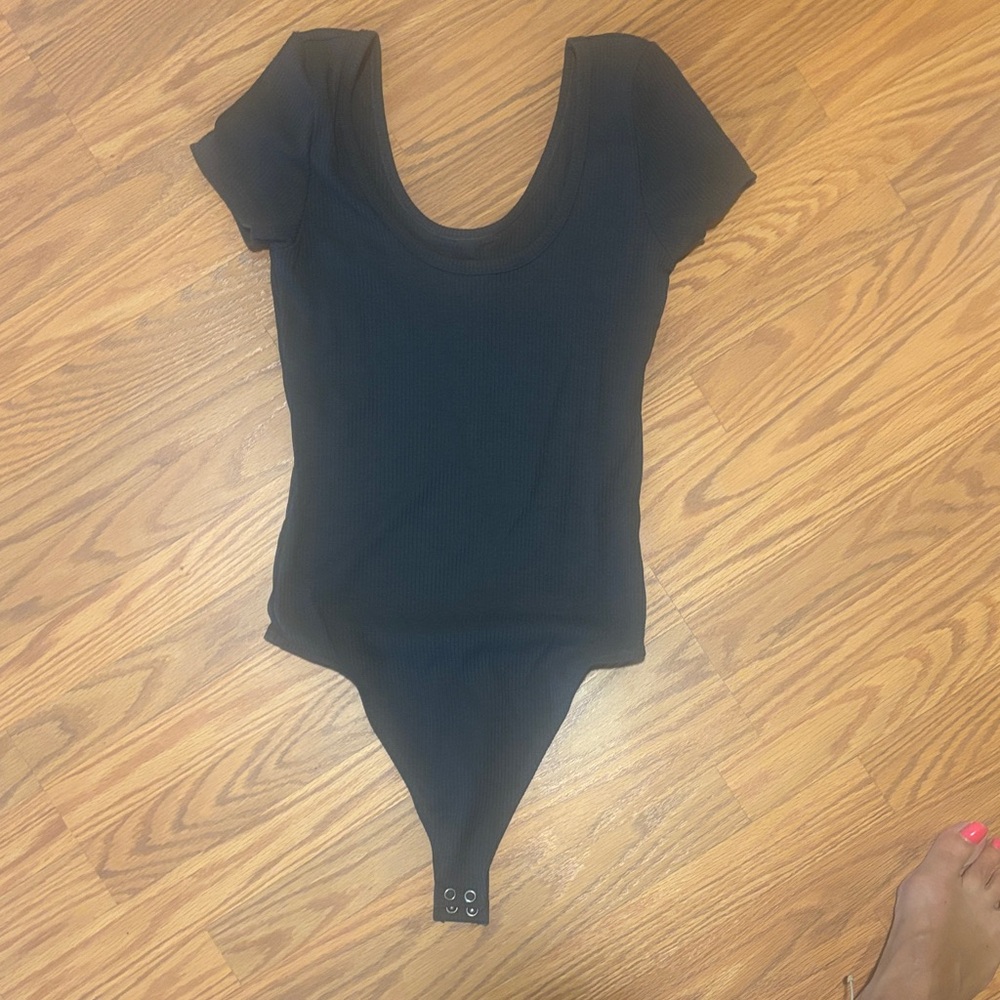 American Eagle Outfitters Charcoal Bodysuit